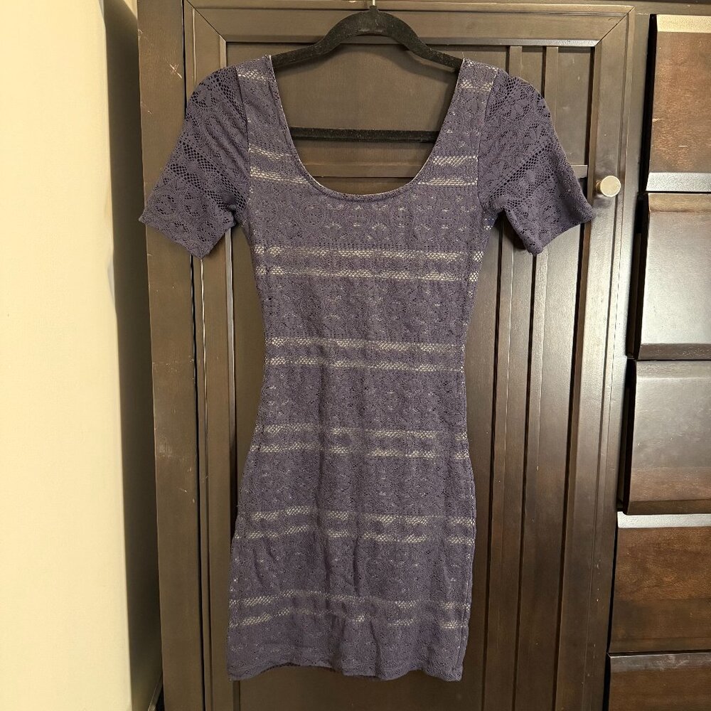 Abercrombie & Fitch Navy Lace Mini Dress
